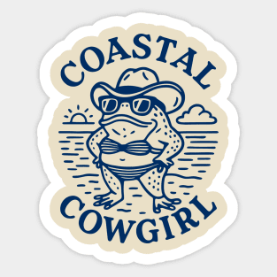 Coastal Cowgirl Beach Babe Salty Hair Vibes Sticker